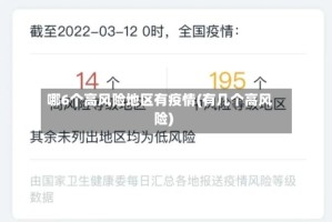 哪6个高风险地区有疫情(有几个高风险)