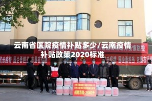云南省医院疫情补贴多少/云南疫情补贴政策2020标准