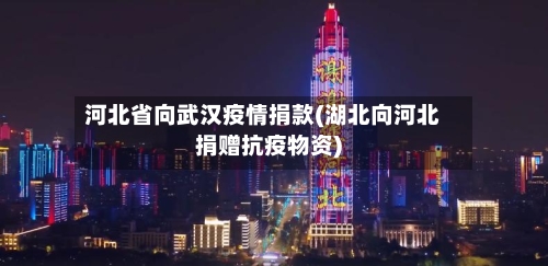 河北省向武汉疫情捐款(湖北向河北捐赠抗疫物资)-第2张图片