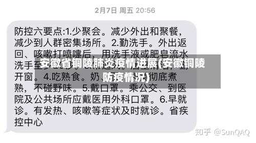 安徽省铜陵肺炎疫情进展(安徽铜陵防疫情况)-第1张图片