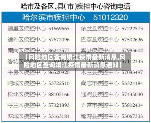 【风险地区查询靖江疫情最新消息,风险地区查询靖江疫情最新消息通知】-第2张图片